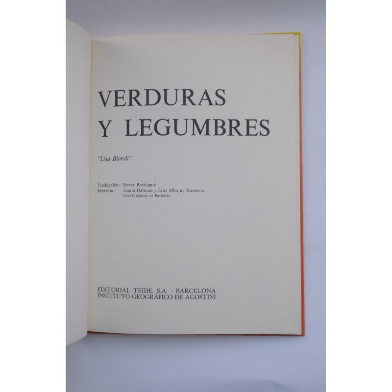 Verduras y legumbres