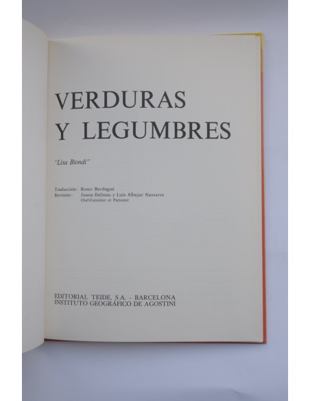 Verduras y legumbres