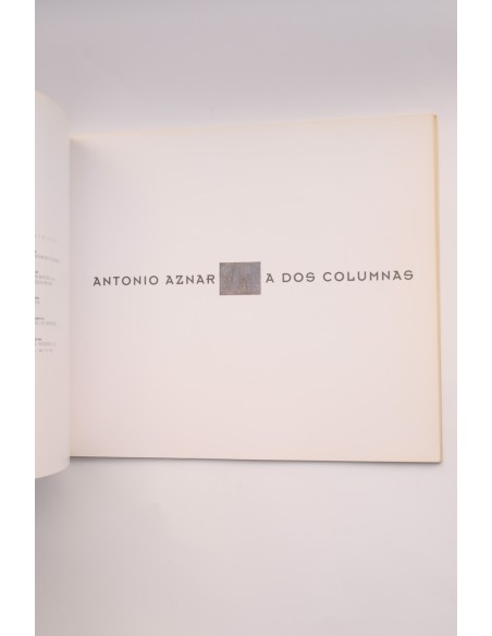Antonio Aznar. A dos columnas