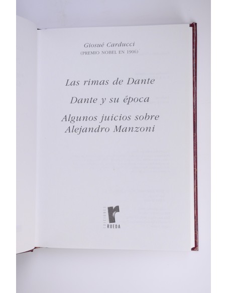 Las rimas de Dante, Dante y su época, Algunos juicios sobre A. Manzoni