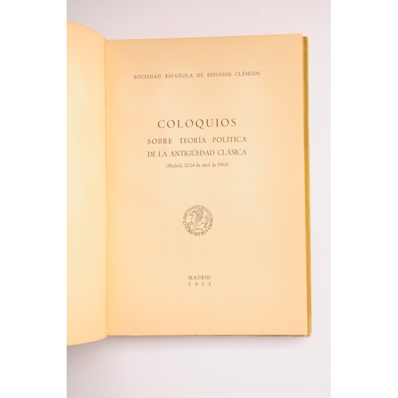 Coloquios sobre teoría política de la...