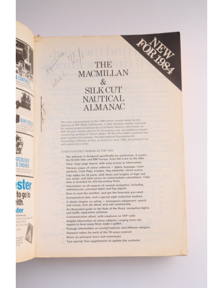 THE MACMILLAN & Silk Cut Nautical Almanac 1984
