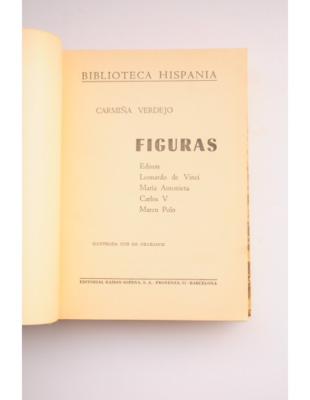 Figuras : Edison, Leonardo De Vinci, María Antonieta, Carlos V, Marco Polo