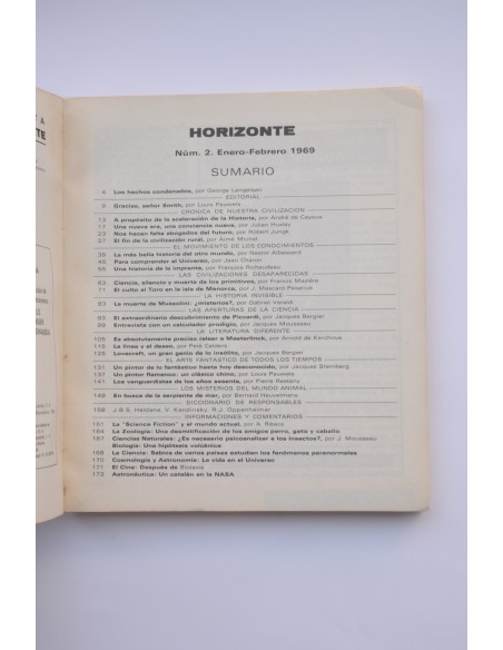 Horizonte. Revista. Nº 2. Enero - Febrero, 1969