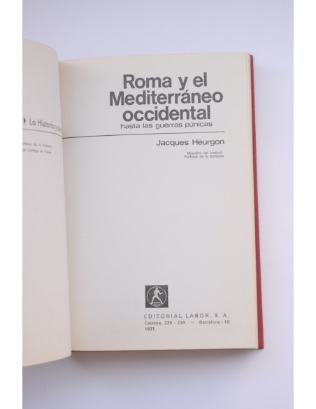 Roma y el Mediterráneo Occidental hasta las Guerras Púnicas