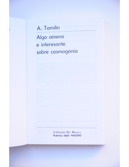 Algo ameno e interesante sobre cosmogonía
