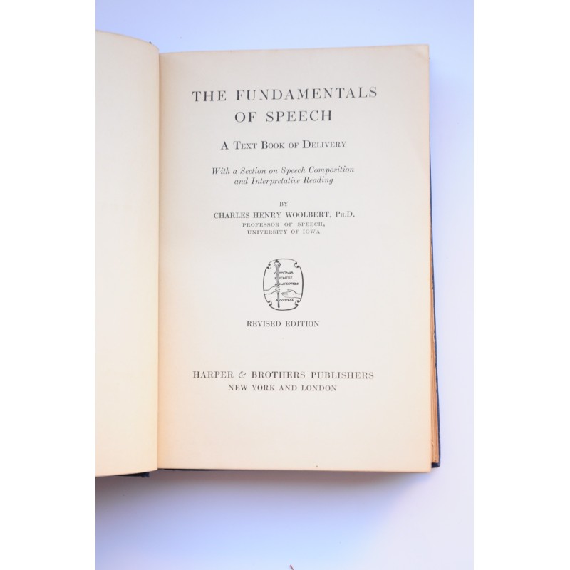 The fundamentals of speech : a text book of...