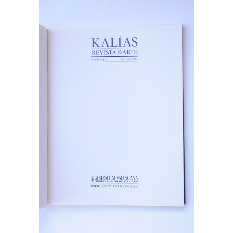 KALÍAS : revista de arte.-- Año I.-- Nº 2....