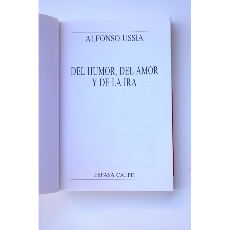 Del humor, del amor y de la ira