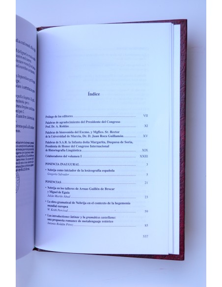 Actas del Congreso Internacional de Historiografía Lingüística. Vol.I.