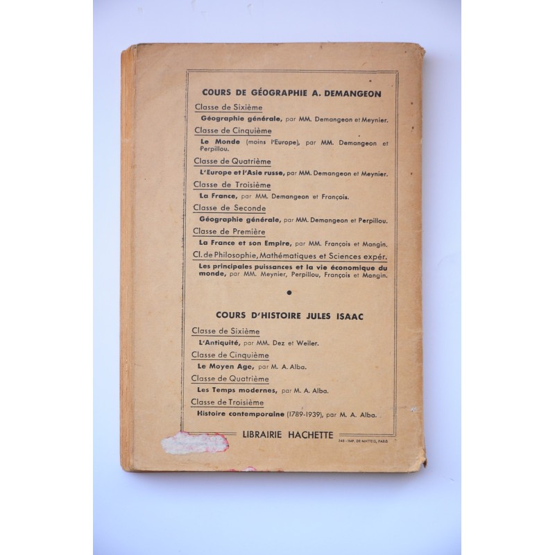 Géographie. Classe de 6º