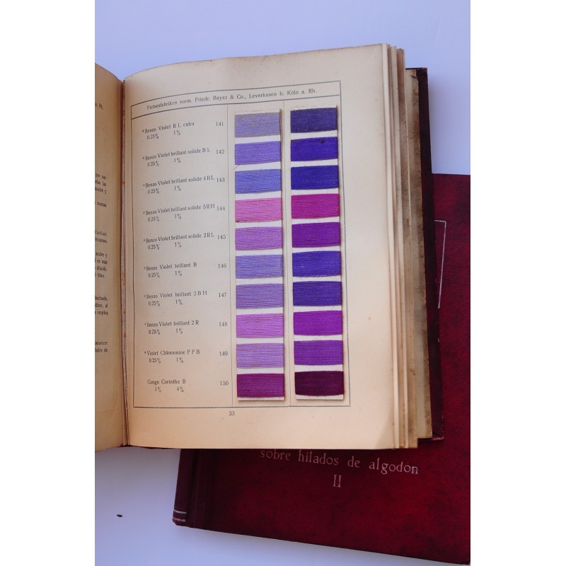 Colores Benzidine sobre hilados de algodón