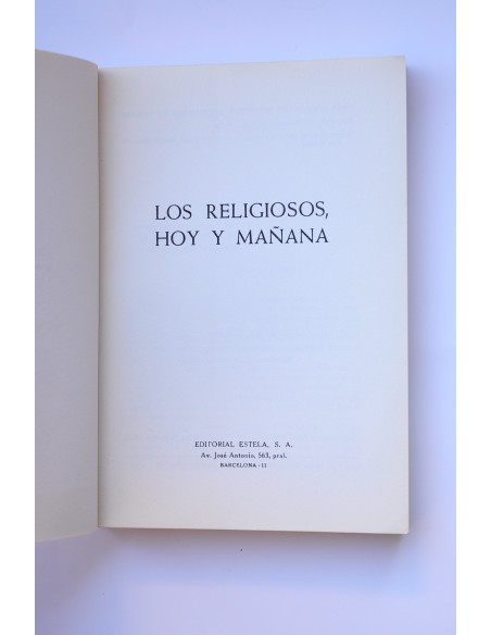 Los religiosos, hoy y mañana