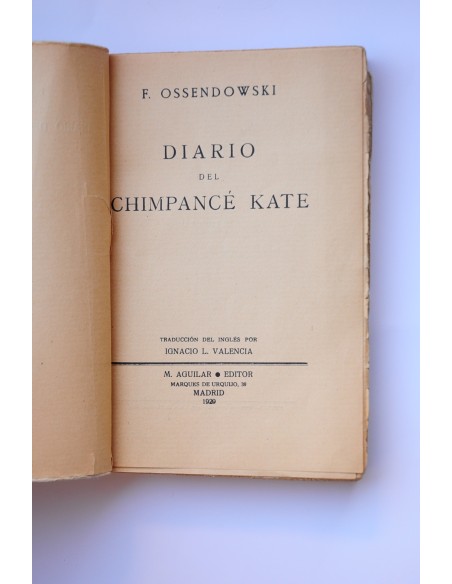 Diario del chimpancé Kate