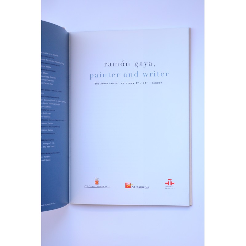 Ramón Gaya. Painter and writer