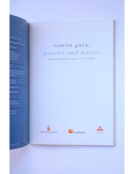 Ramón Gaya. Painter and writer