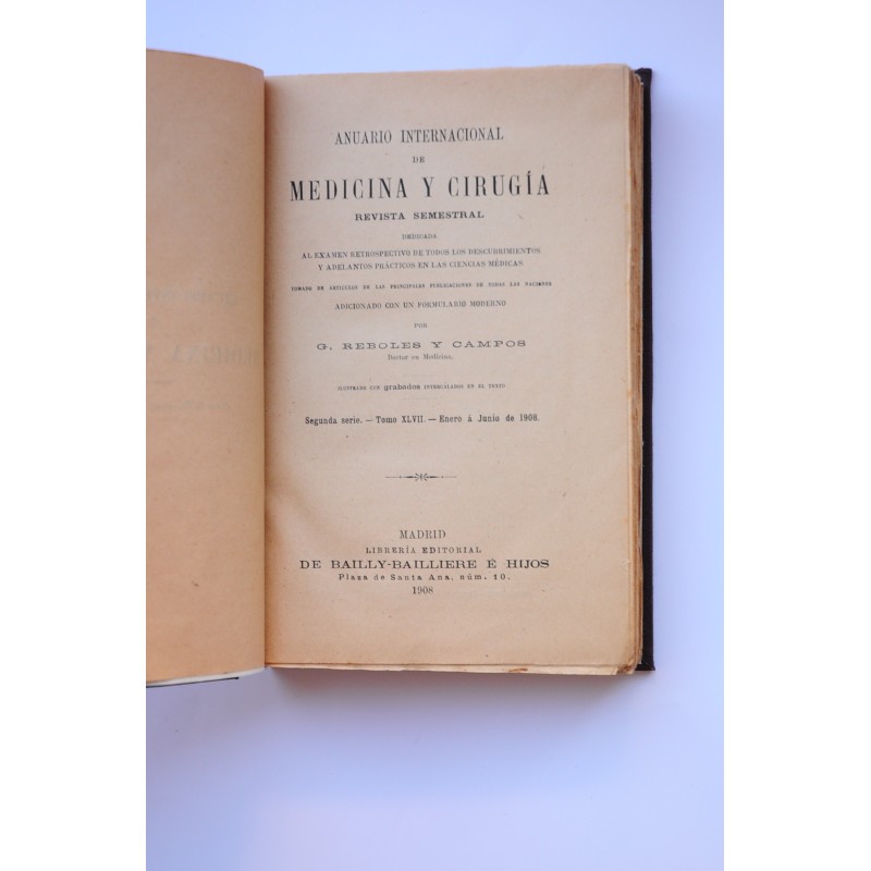Anuario internacional de medicina y cirugía....