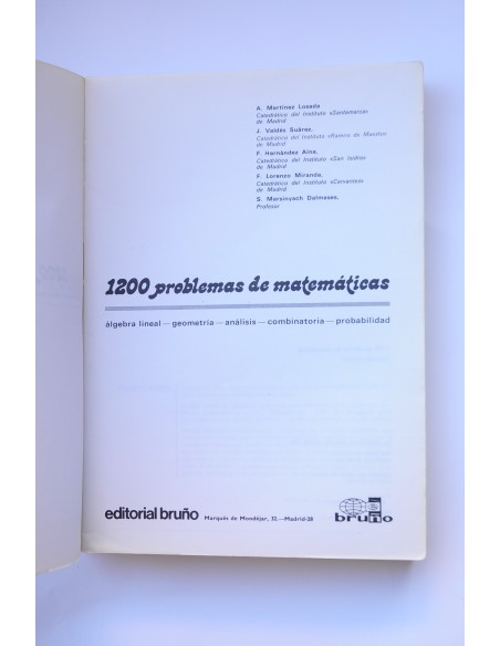 1200 problemas de matemáticas