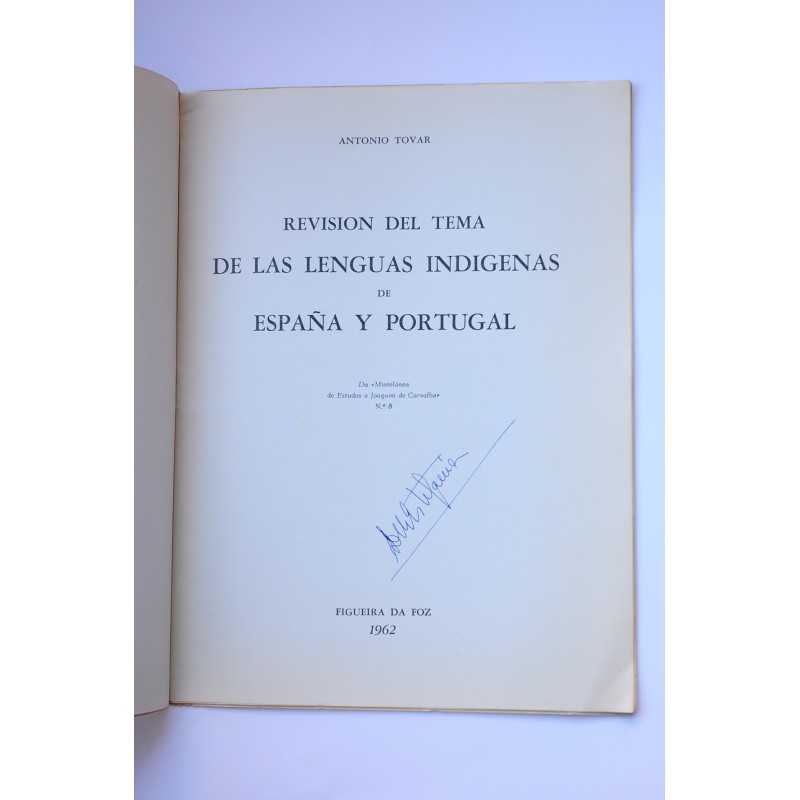 Revisión del tema de las lenguas indígenas de...