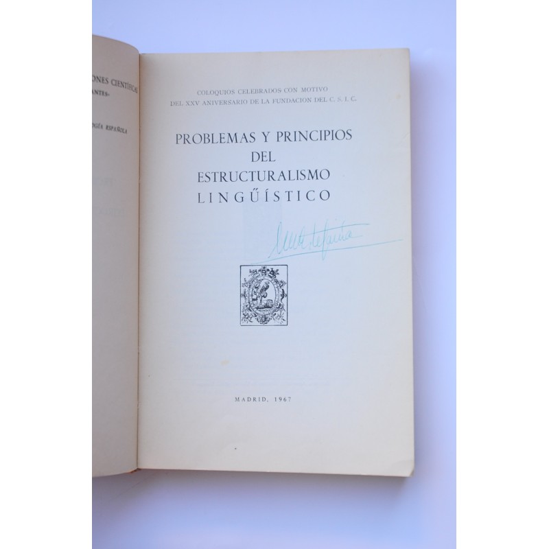 Problemas y principios del estructuralismo...