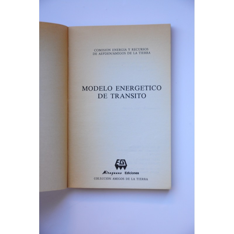 Modelo energético de tránsito