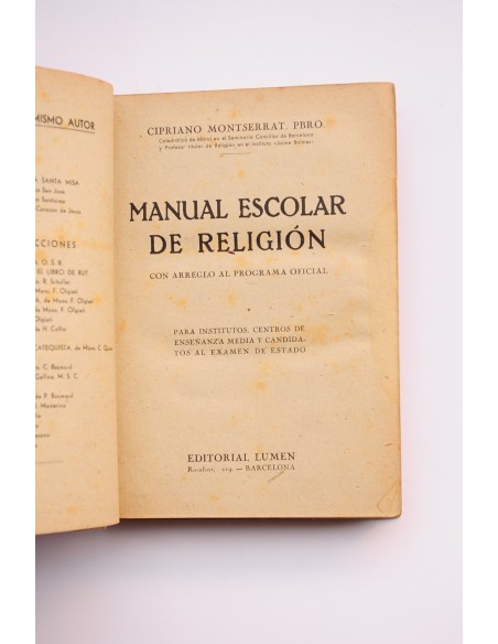 Manual escolar de religión