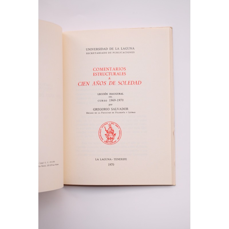 Comentarios estructurales a Cien Años de Soledad