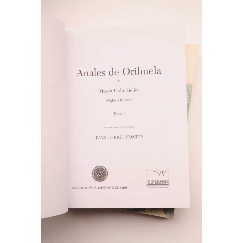 Anales de Orihuela. Siglos XIV - XVI