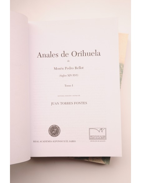 Anales de Orihuela. Siglos XIV - XVI