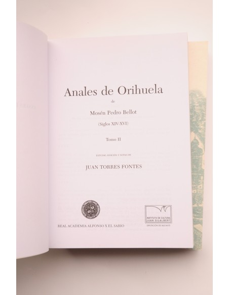 Anales de Orihuela. Siglos XIV - XVI