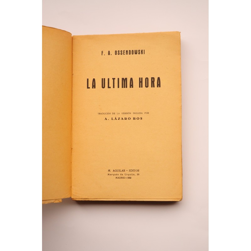 La última hora