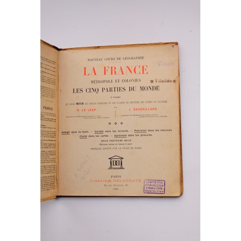La France métropole et colonies