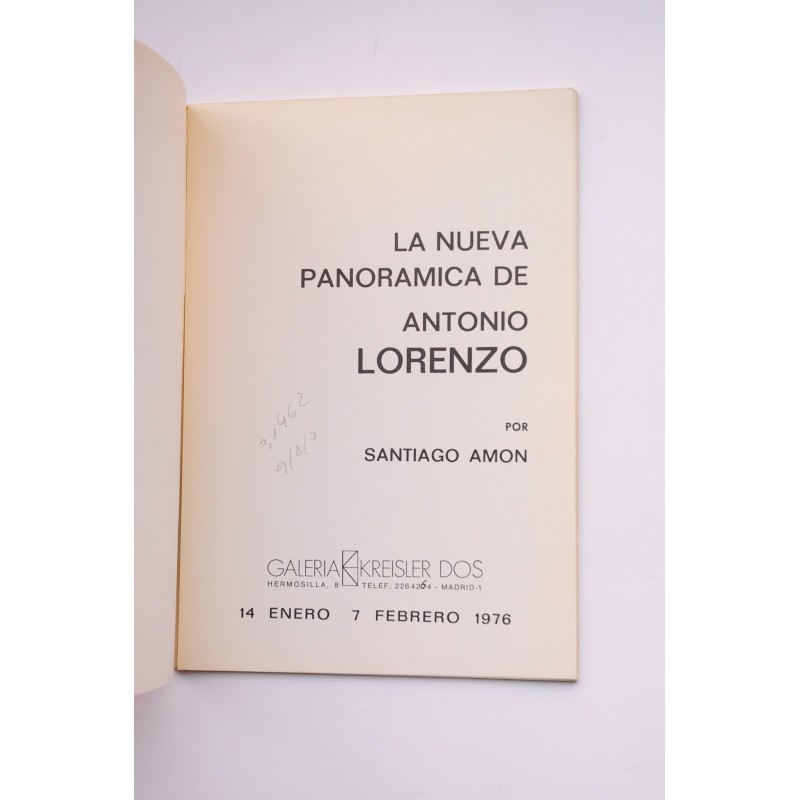 La nueva panorámica de Antonio Lorenzo catálogo...