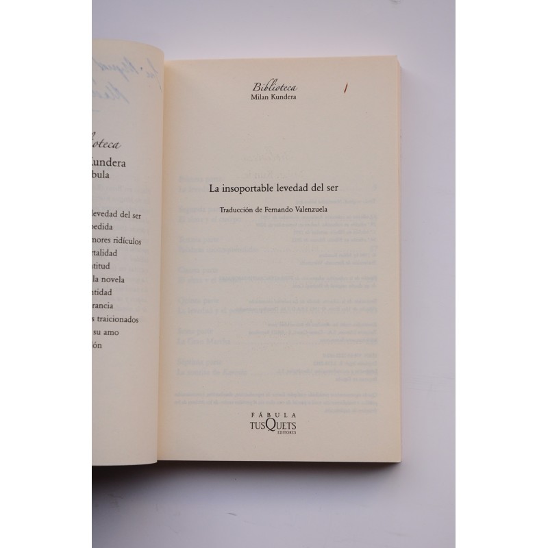 La insoportable levedad del ser