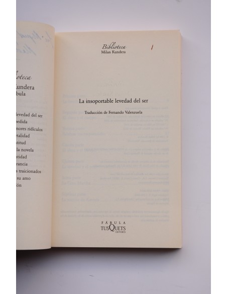 La insoportable levedad del ser