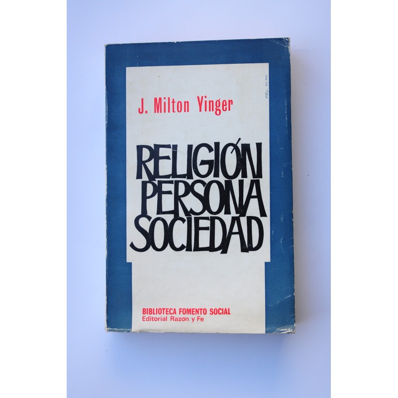 Religión, persona, sociedad
