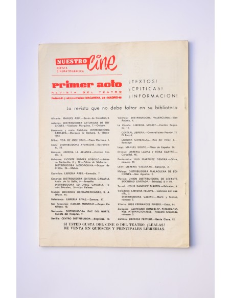 Primer Acto : revista del teatro. Nº 121. Junio 1970