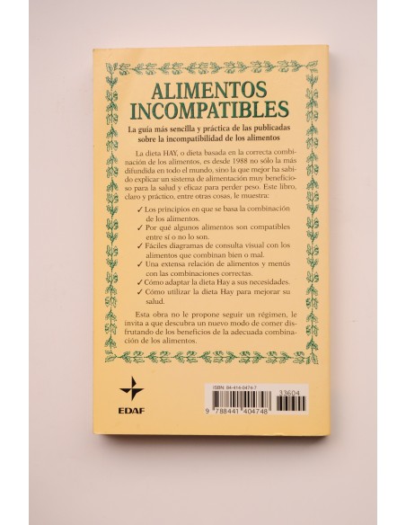 Alimentos incompatibles