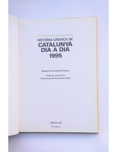Història gràfica de Catalunya  dia a dia 1995
