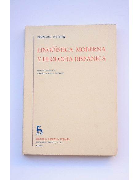 Lingüística moderna y filología hispánica