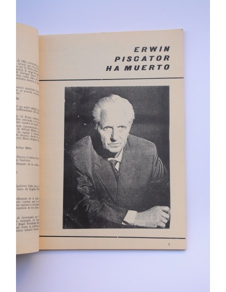 Primer Acto : revista del teatro. Nº 74, 1966