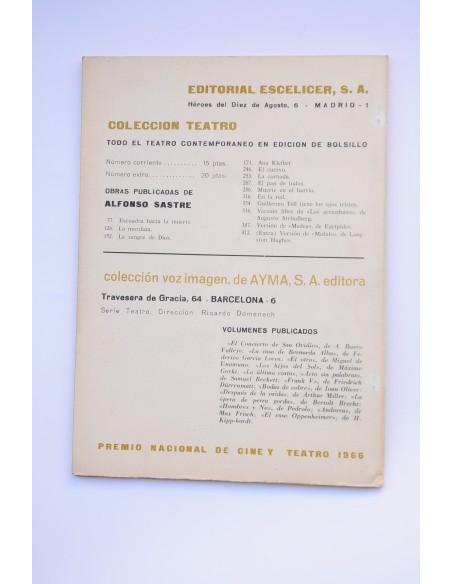 Primer Acto : revista del teatro. Nº 74, 1966