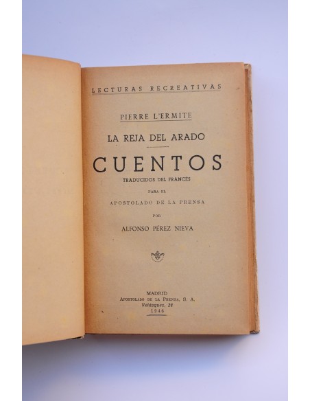 La reja del arado y otros cuentos