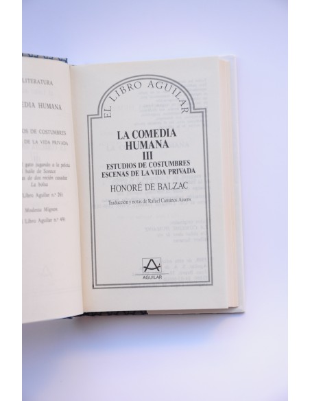 La comedia humana. III