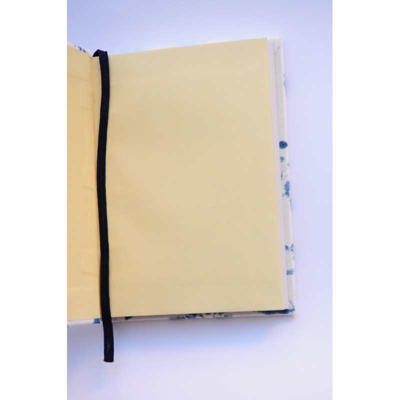 Libreta Artesana Flores azules