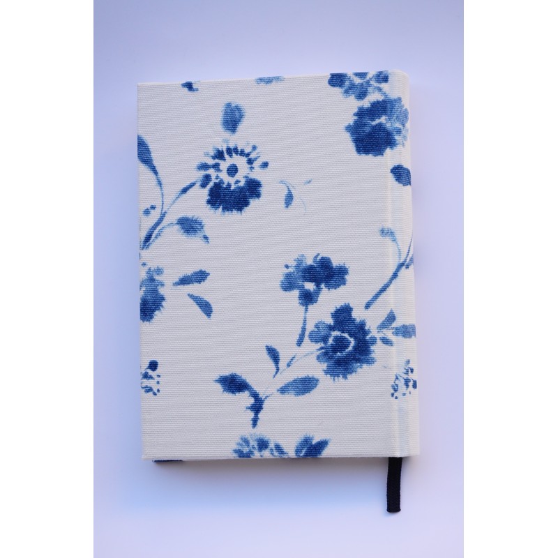 Libreta Artesana Flores azules