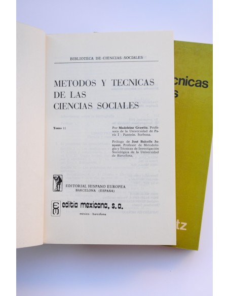 Métodos y técnicas de las ciencias sociales