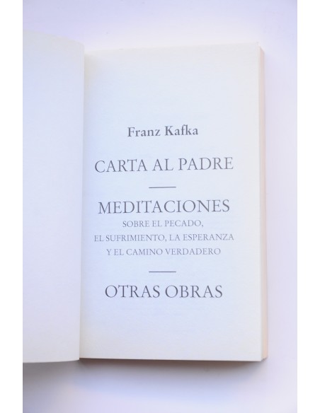 Carta al padre. Meditaciones y otras obras