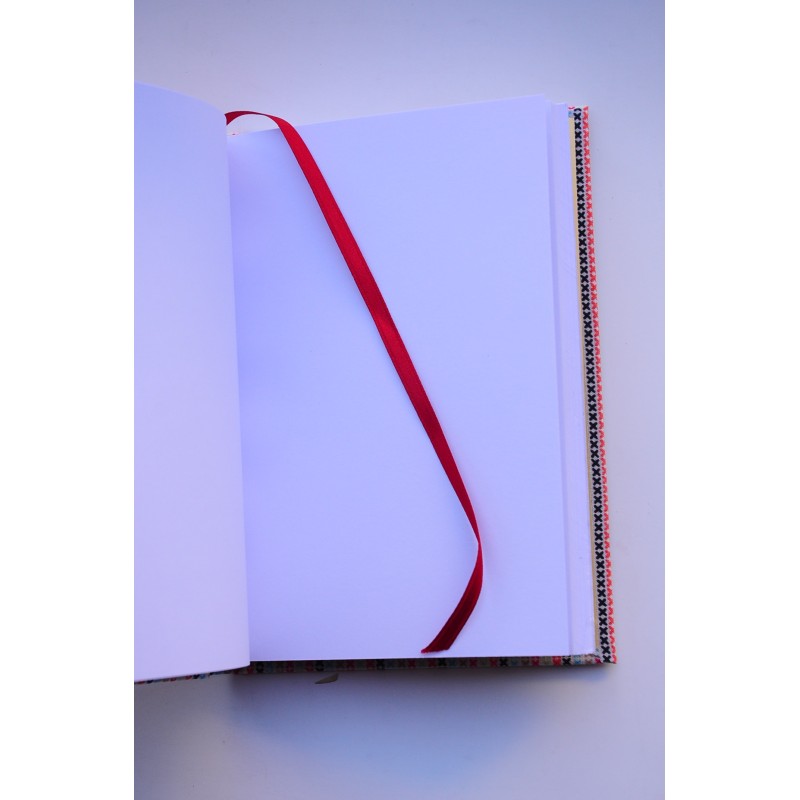 Libreta Artesana. Rayas en cruz