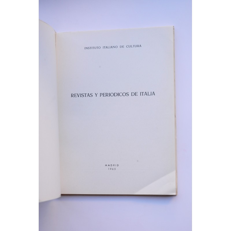 Revistas y periódicos de Italia
